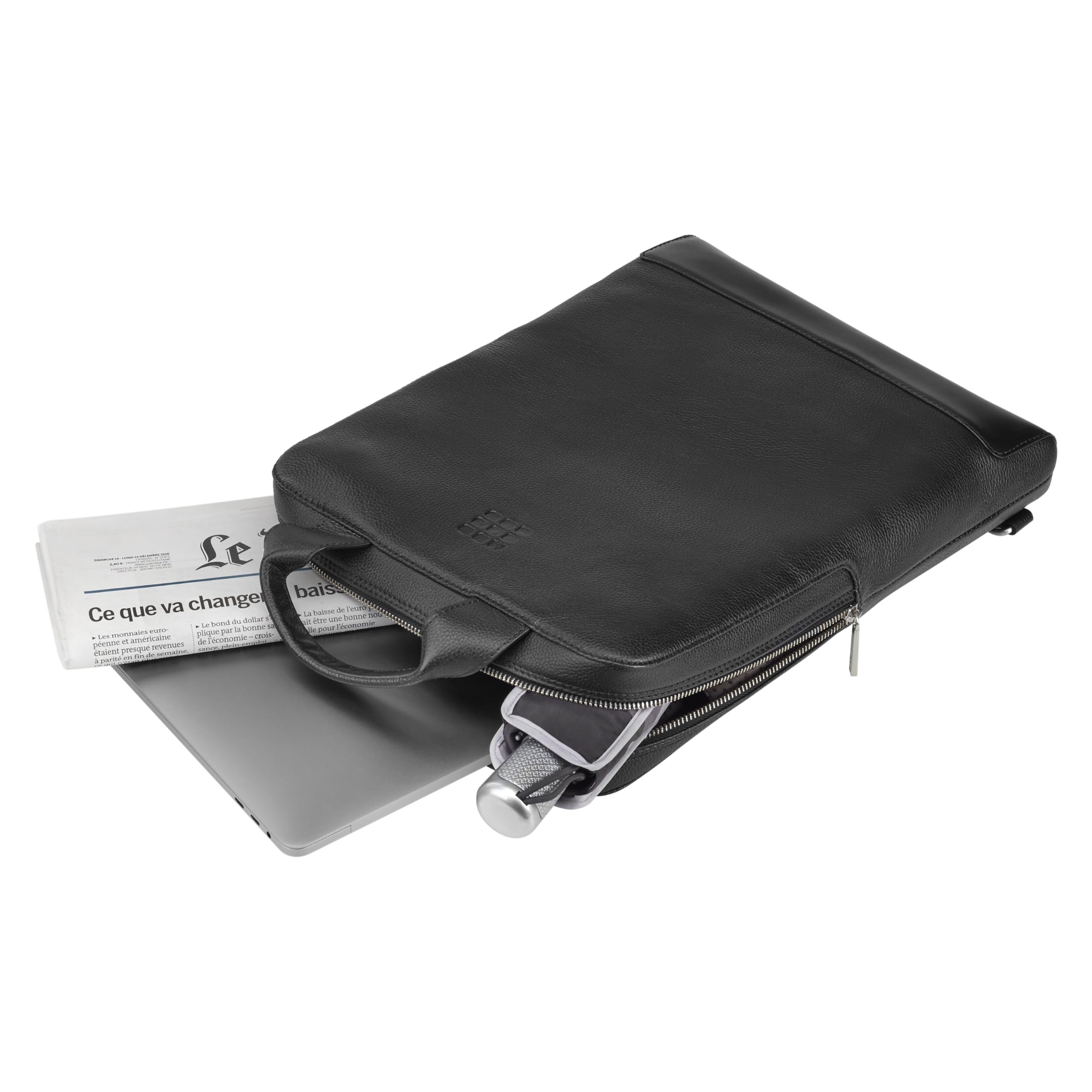 moleskine-device-bag-classic-leather-verticale-pelle-nero-15-30x8-5x40-cm image 5