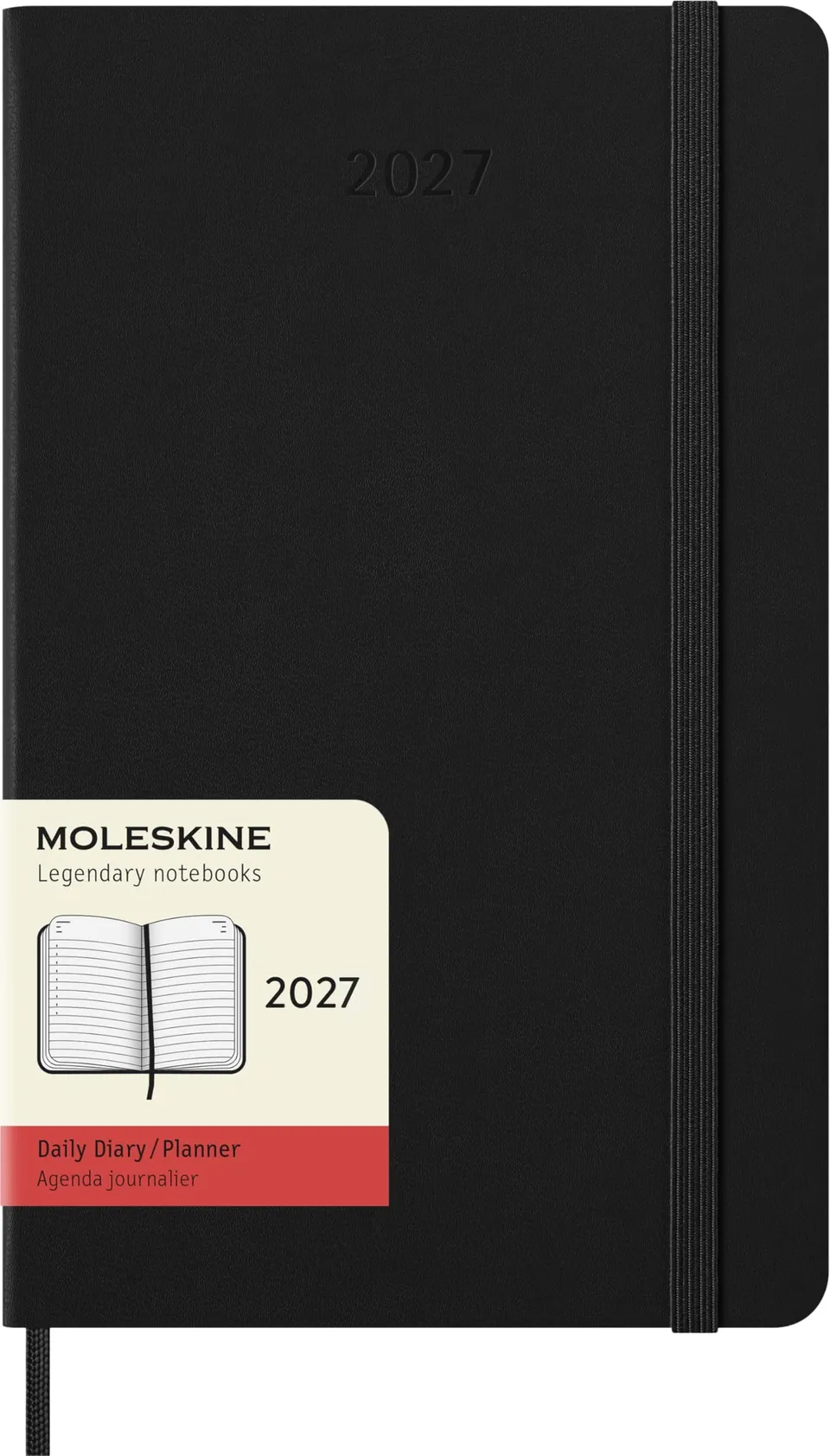 moleskine-agenda-giornaliera-2027-large-13x21-cm-copertina-rigida-nero image 1