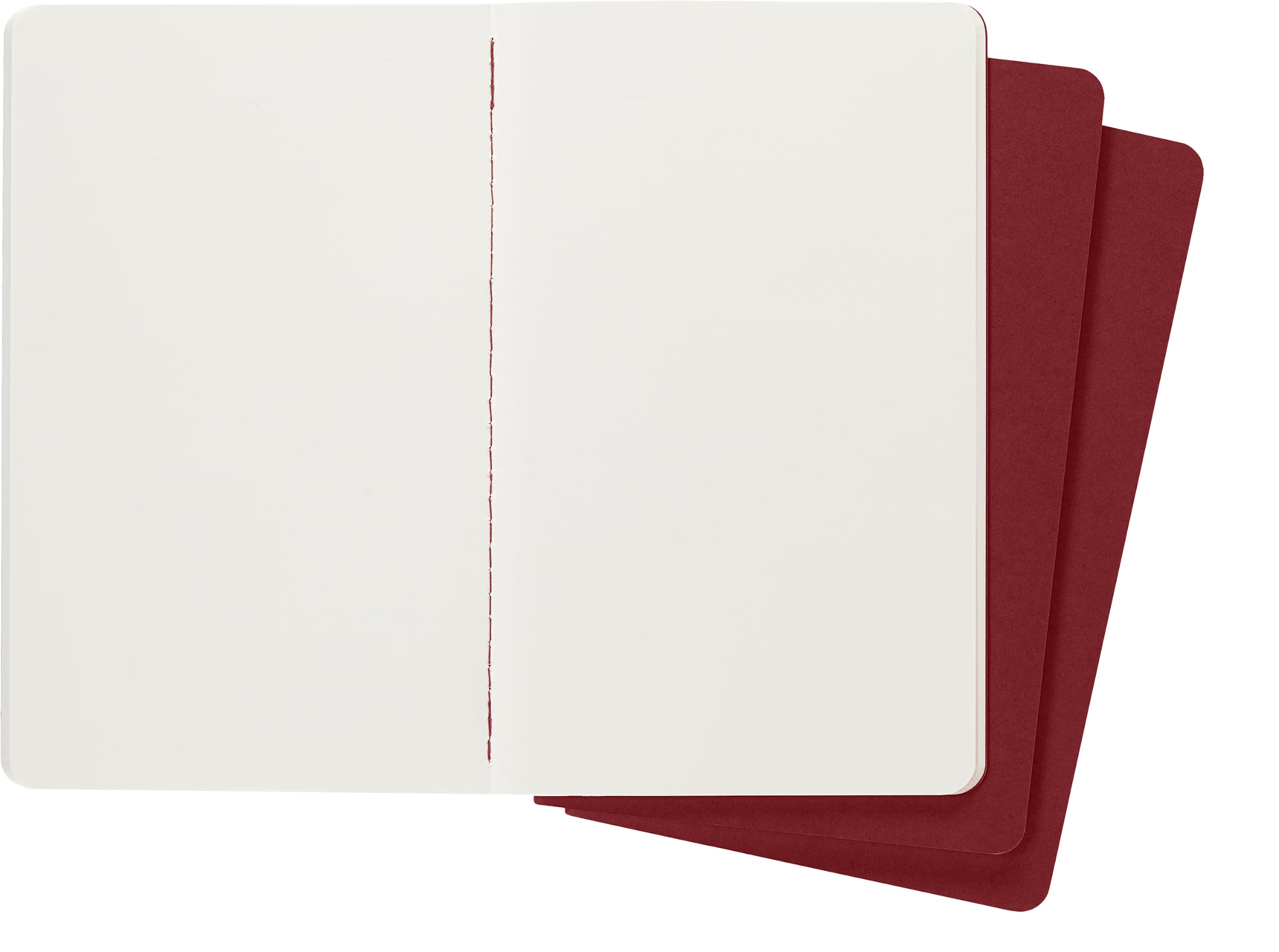 moleskine-cahier-journal-set-3-quaderni-pagine-bianche-large-13x21-cm-rosso image 3