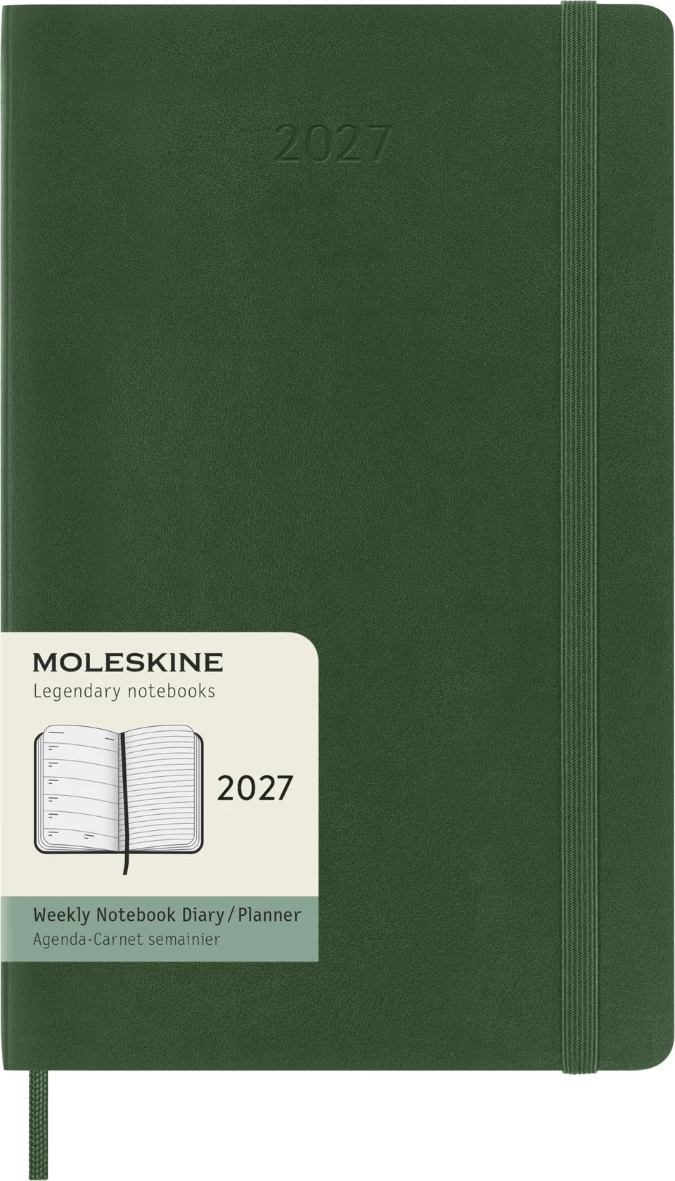 moleskine-agenda-settimanale-2027-large-13x21-cm-verde-mirto image 1