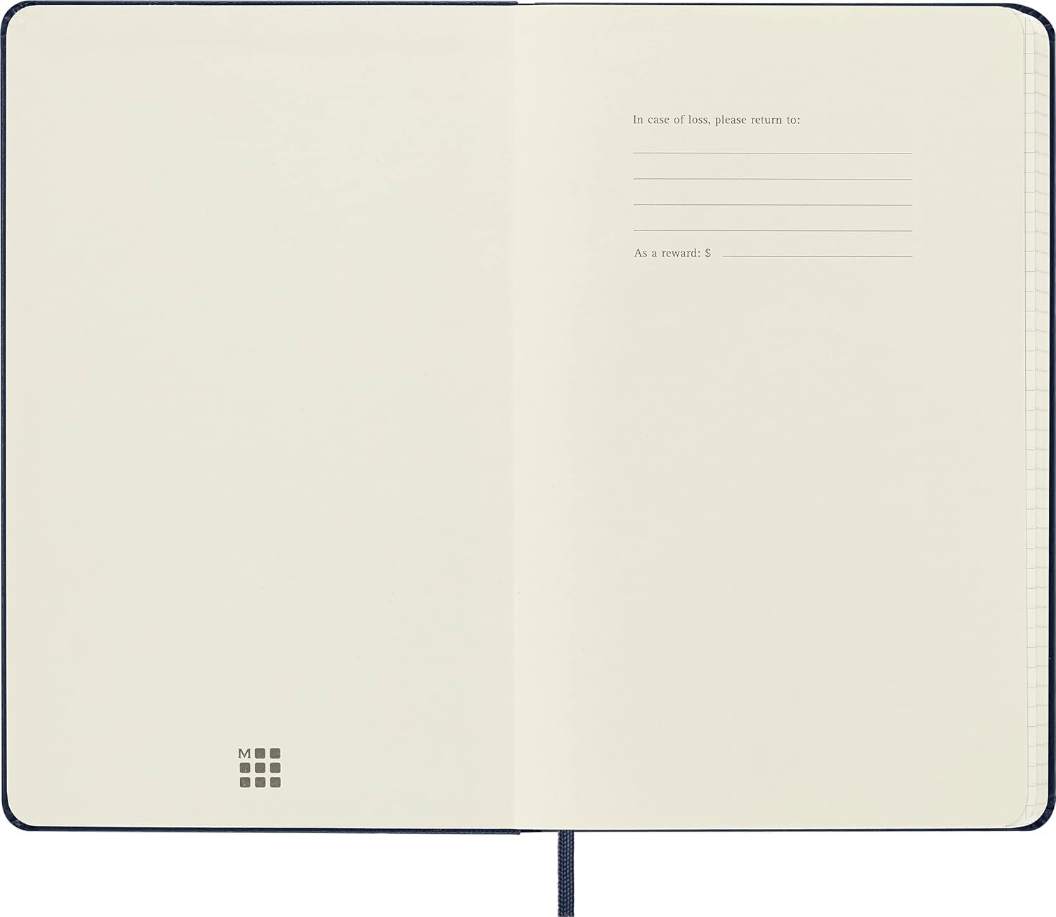 moleskine-classic-notebook-large-13x21-cm-quadretti-blu-zaffiro-240-pagine image 5