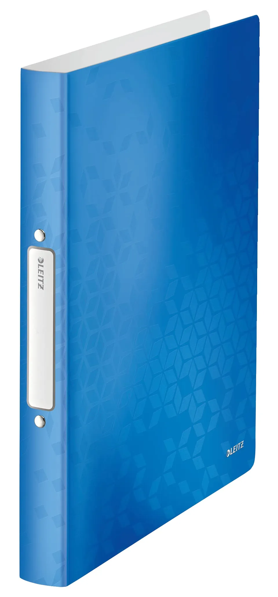 leitz-180-raccoglitore-a-2-anelli-blu-metallico image 1