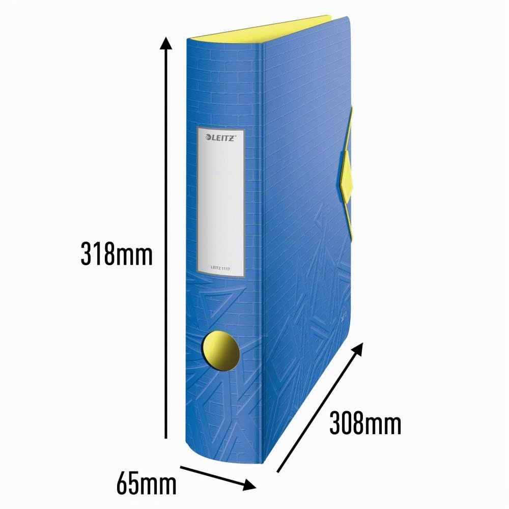 leitz-raccoglitore-a-leva-180-urban-chic-a4-dorso-65-mm-blu image 2