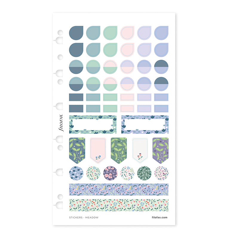 filofax-meadow-stickers-set-6-fogli-a5-personal image 3