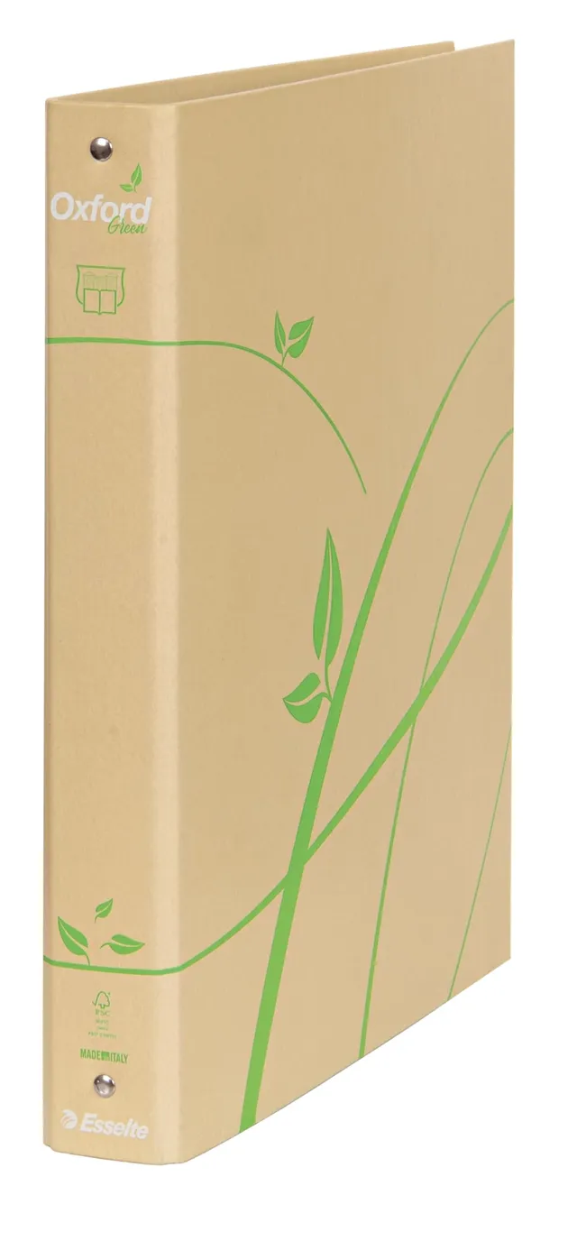 oxford-green-raccoglitore-4-anelli-tondi-a4-maxi-22x30-cm-dorso-3-cm image 1
