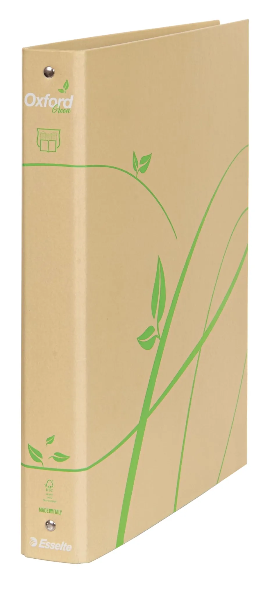 oxford-green-raccoglitore-4-anelli-tondi-a4-maxi-22x30-cm-dorso-3-cm image 1