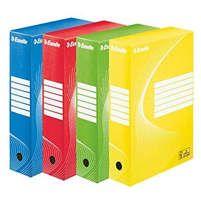 esselte-boxy-color-scatole-archivio-a4-25x35x8-cm-4-pezzi-assortiti-128409 image 1