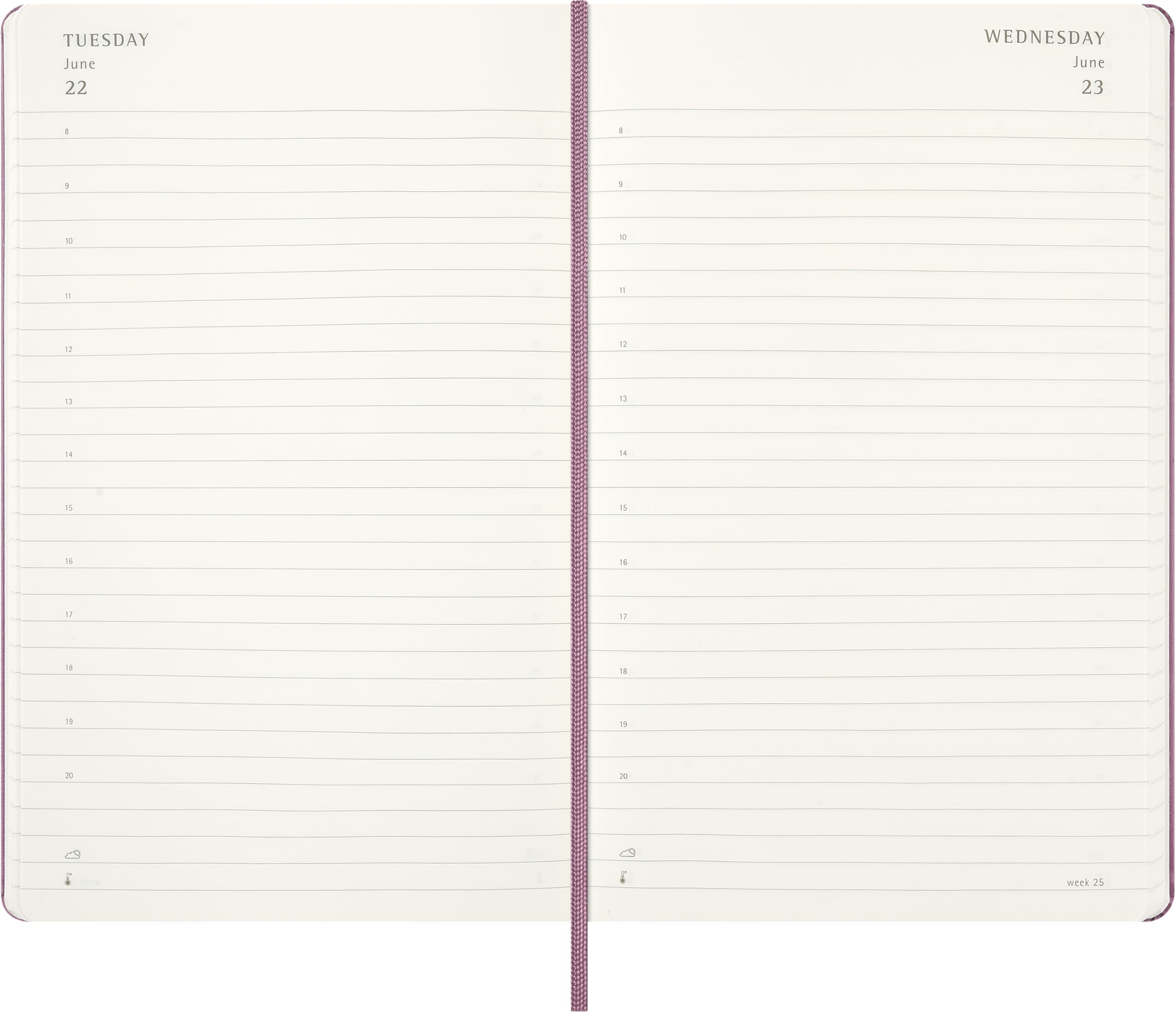 moleskine-agenda-giornaliera-2027-large-13x21-cm-rosa-majestic image 3