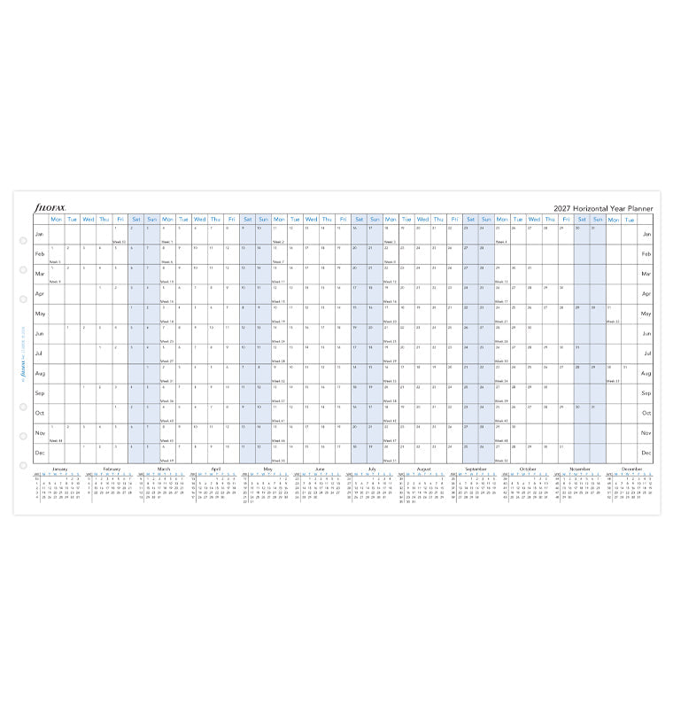 filofax-planner-annuale-orizzontale-a5-inglese-2027 image 4