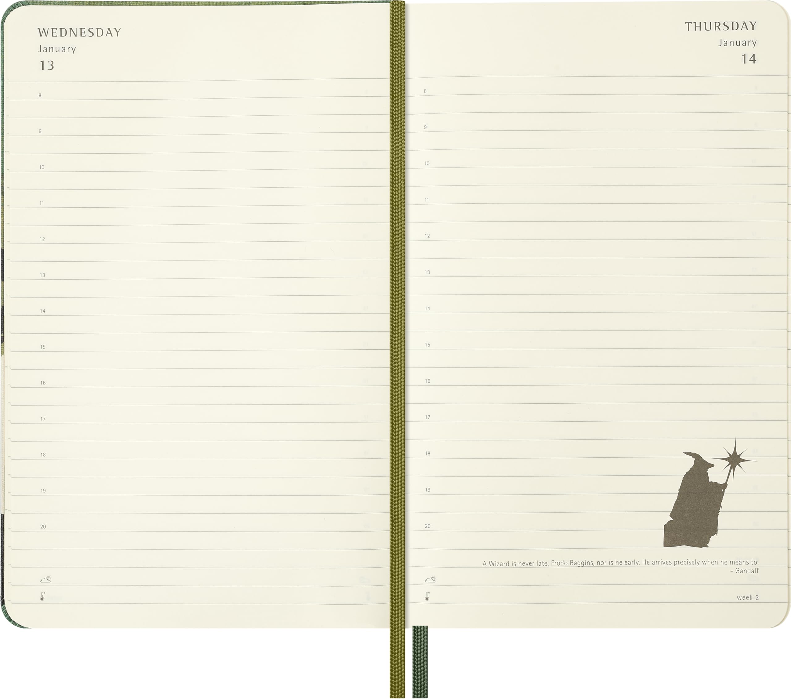 moleskine-agenda-giornaliera-12-mesi-2027-il-signore-degli-anelli-large-13-x-21- image 4