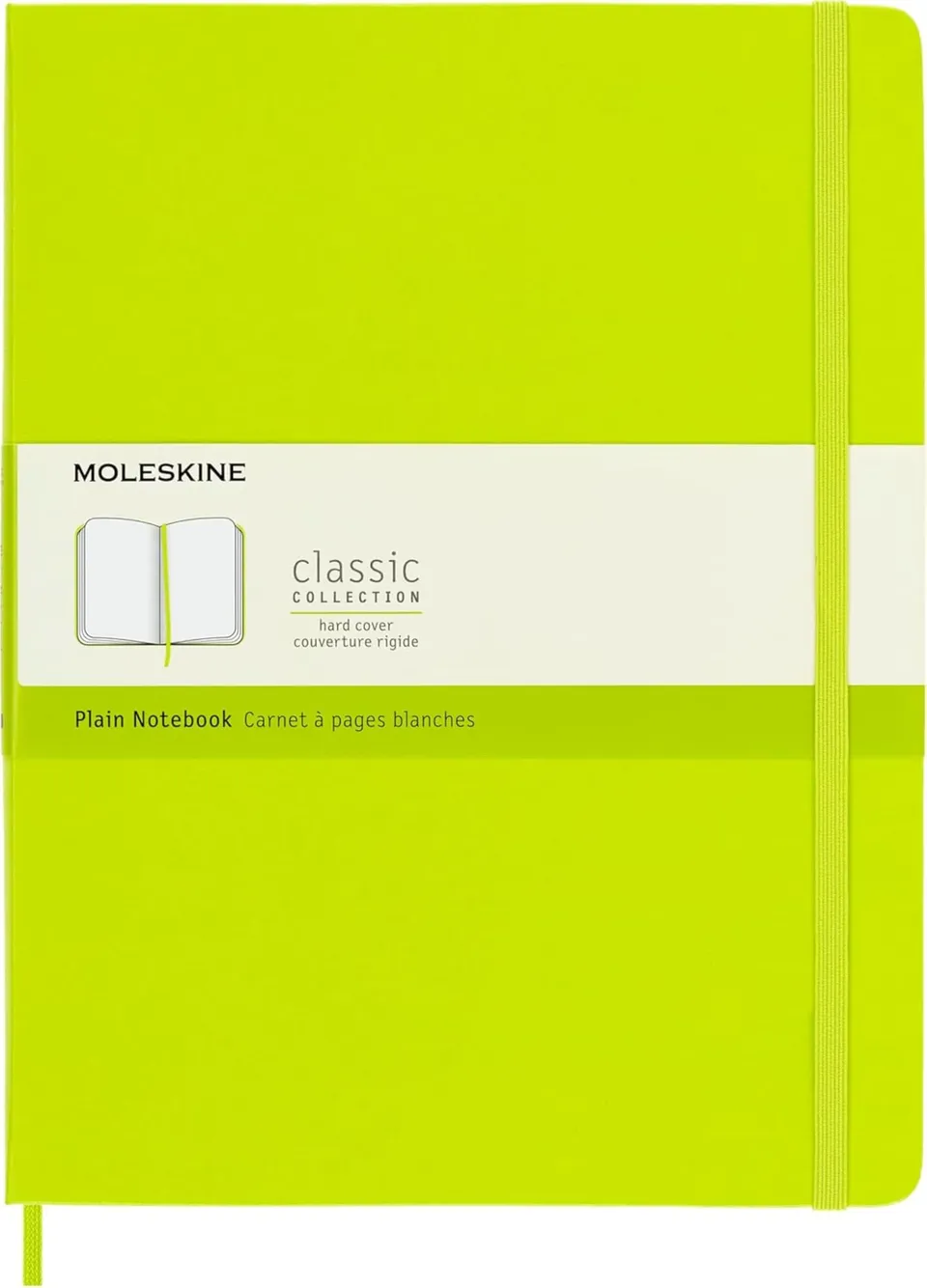 moleskine-classic-notebook-xl-19x25-cm-pagine-bianche-verde-limone image 1