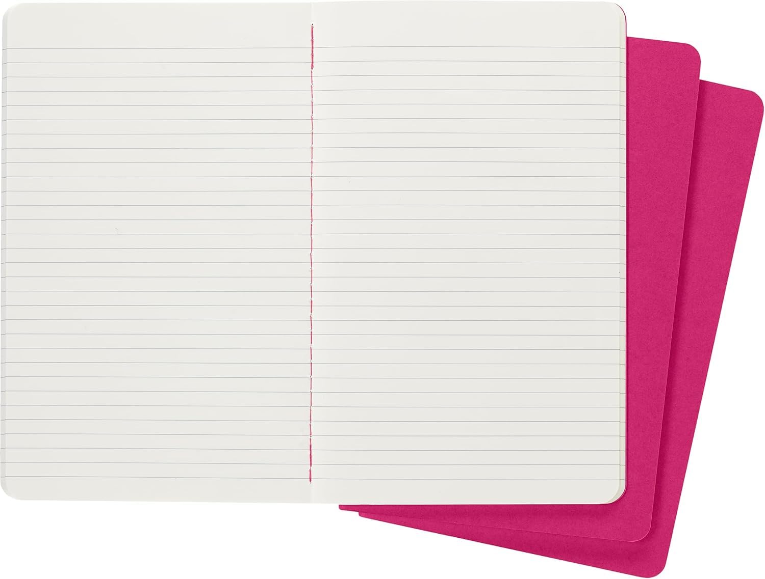 moleskine-cahier-journal-set-3-quaderni-a-righe-large-13x21-cm-rosa image 4