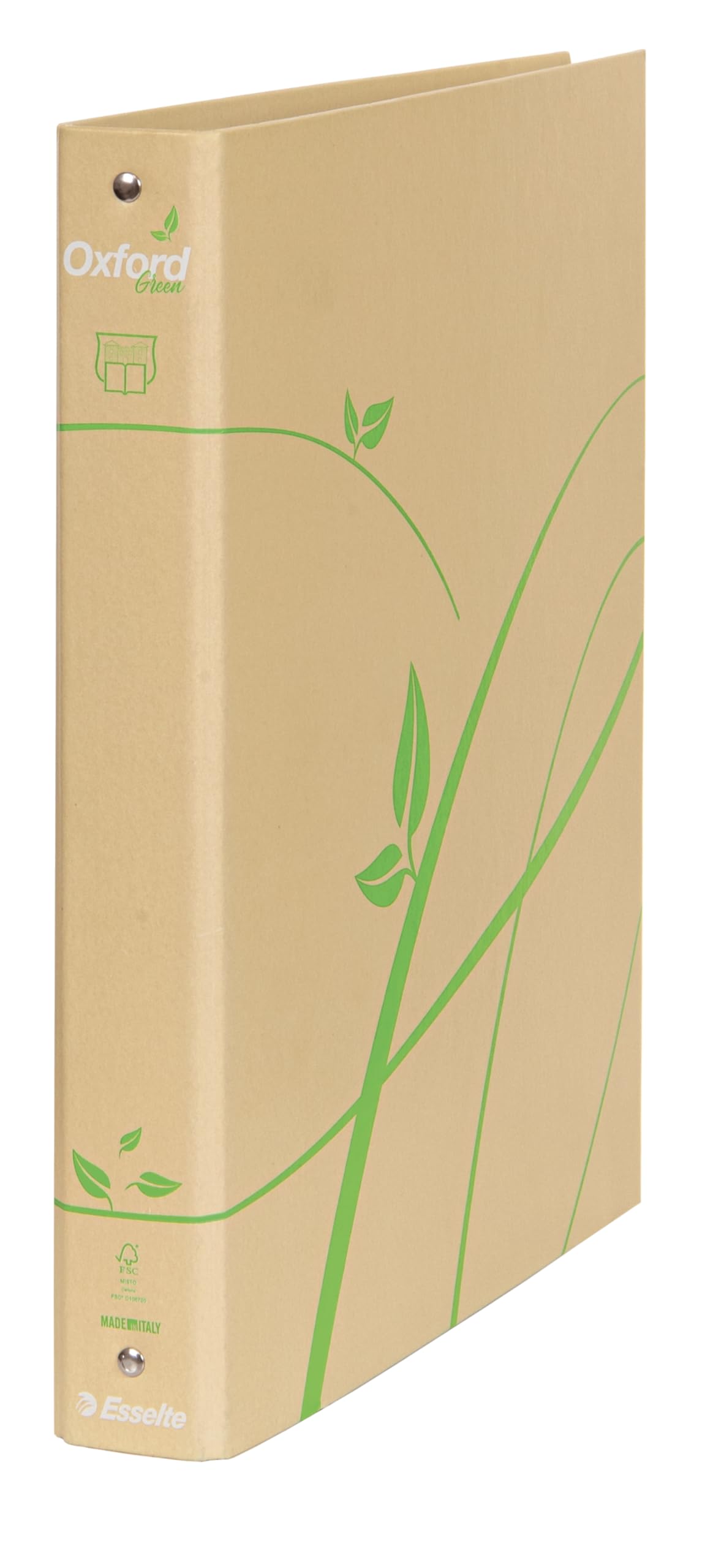 oxford-green-raccoglitore-4-anelli-tondi-a4-maxi-22x30-cm-dorso-3-cm image 1