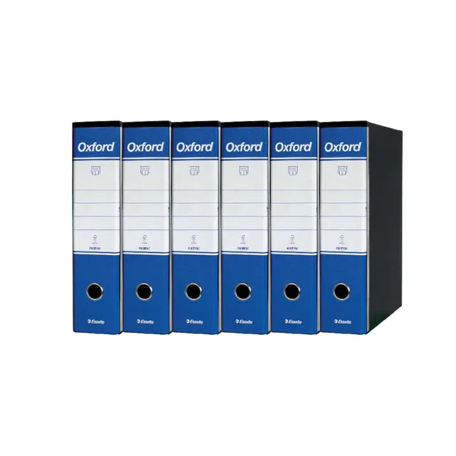 esselte-oxford-g85-registratori-a-leva-protocollo-23x33-dorso-8-cm-blu-6-pezzi image 1