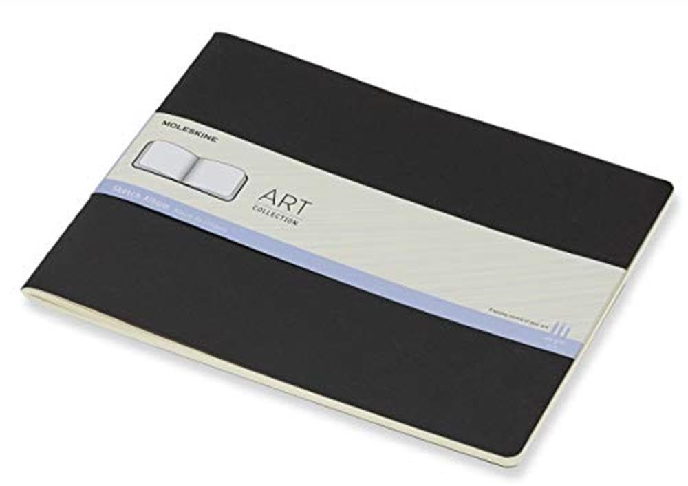 moleskine-blocco-disegno-acquerello-art-pagine-bianche-xl-19x25-cm-nero image 6