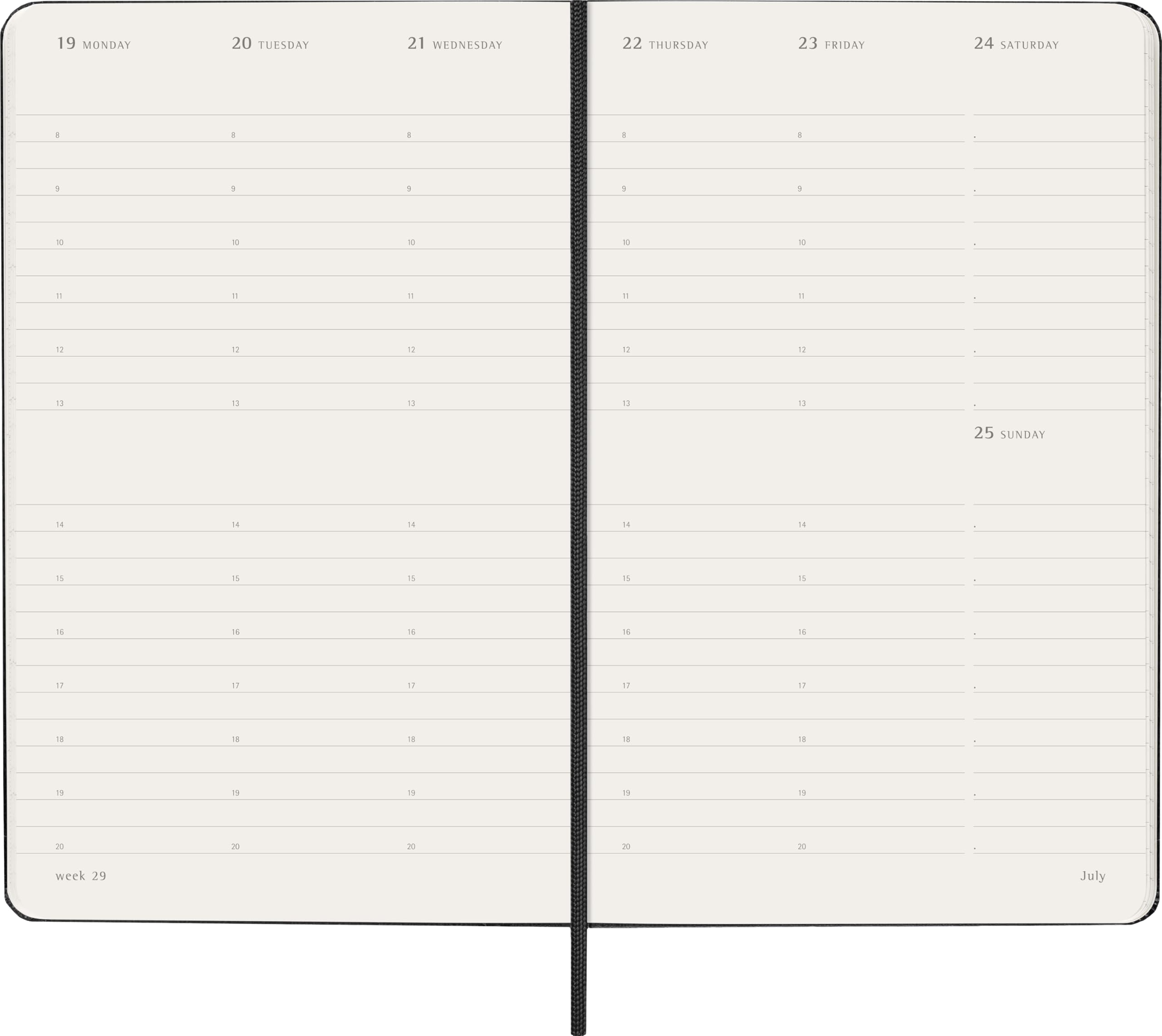 moleskine-agenda-settimanale-verticale-2027-large-13x21-cm-nero image 3