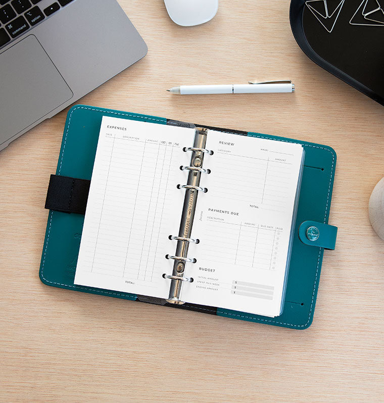 filofax-expense-tracker-refill-personal-ricarica-organiser-minimal image 5