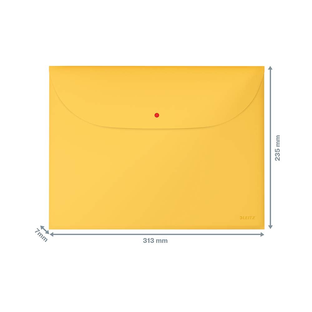 leitz-busta-con-bottone-cosy-a4-giallo-caldo-50-fogli-3pz-47090019 image 4