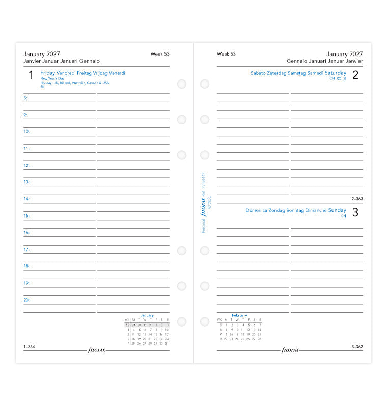 filofax-calendario-1-giorno-per-pagina-personal-2027-multilingua image 4