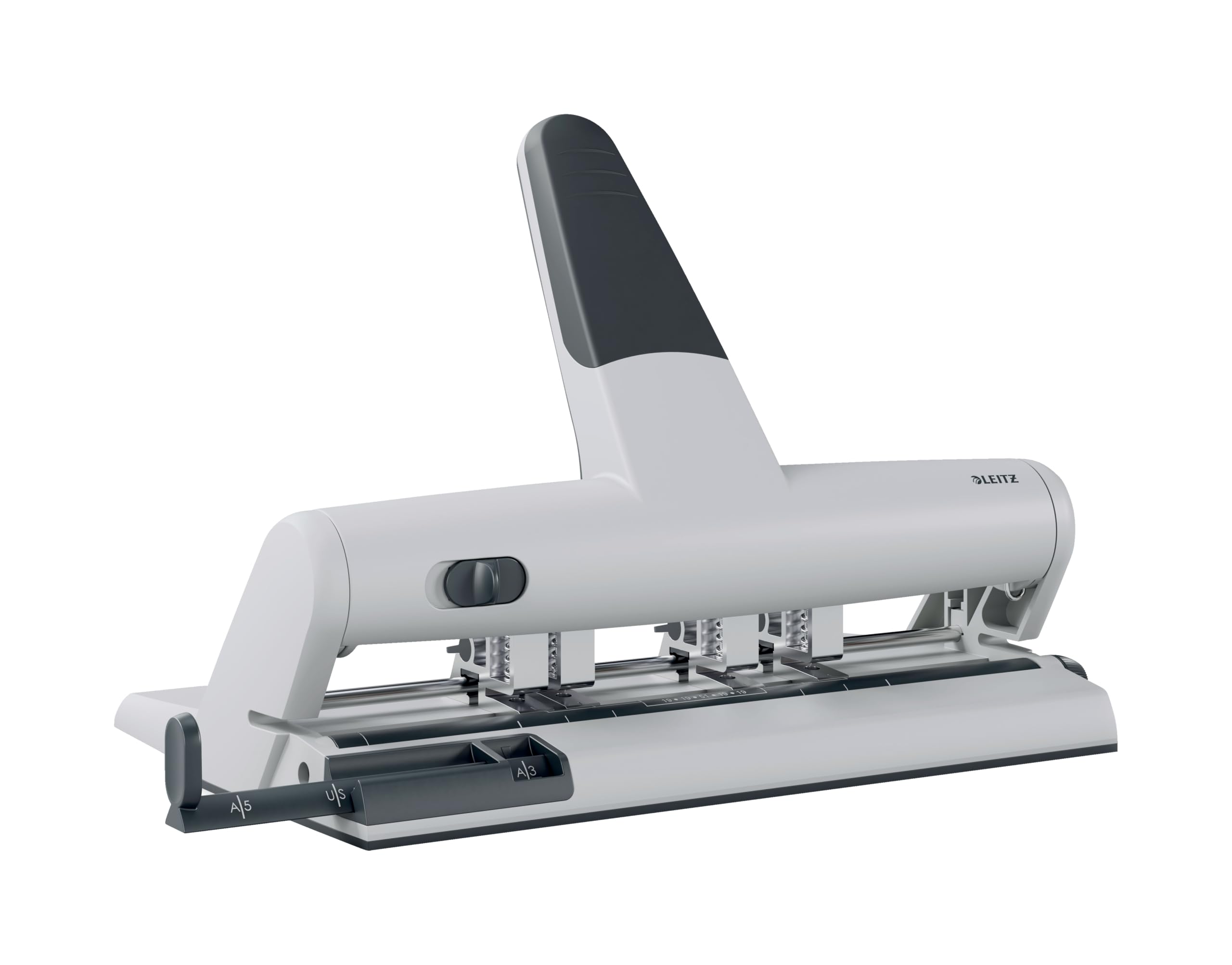 leitz-akto-perforatrice-regolabile-4-punzoni-argento-fino-a-6-fori-30-fogli image 1