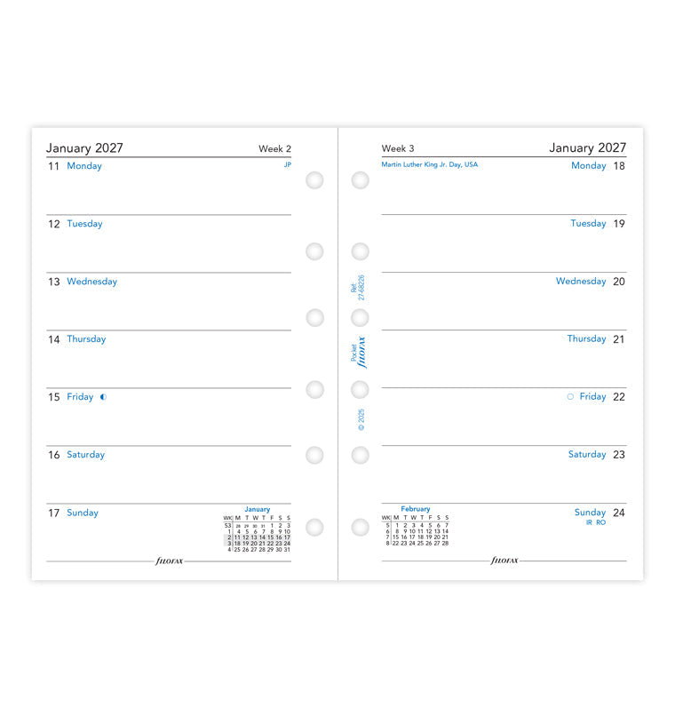 filofax-diario-2027-pocket-1-settimana-per-pagina-in-inglese image 4