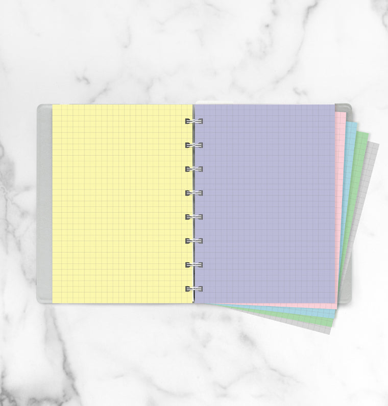 filofax-notebook-refill-a5-pastello-a-quadretti image 3