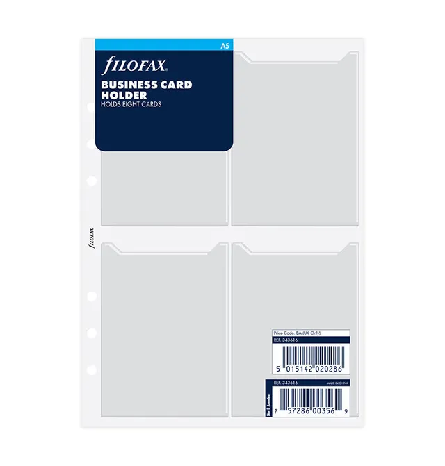 filofax-custodia-per-biglietti-da-visita-a5-per-organiser-e-clipbook image 1