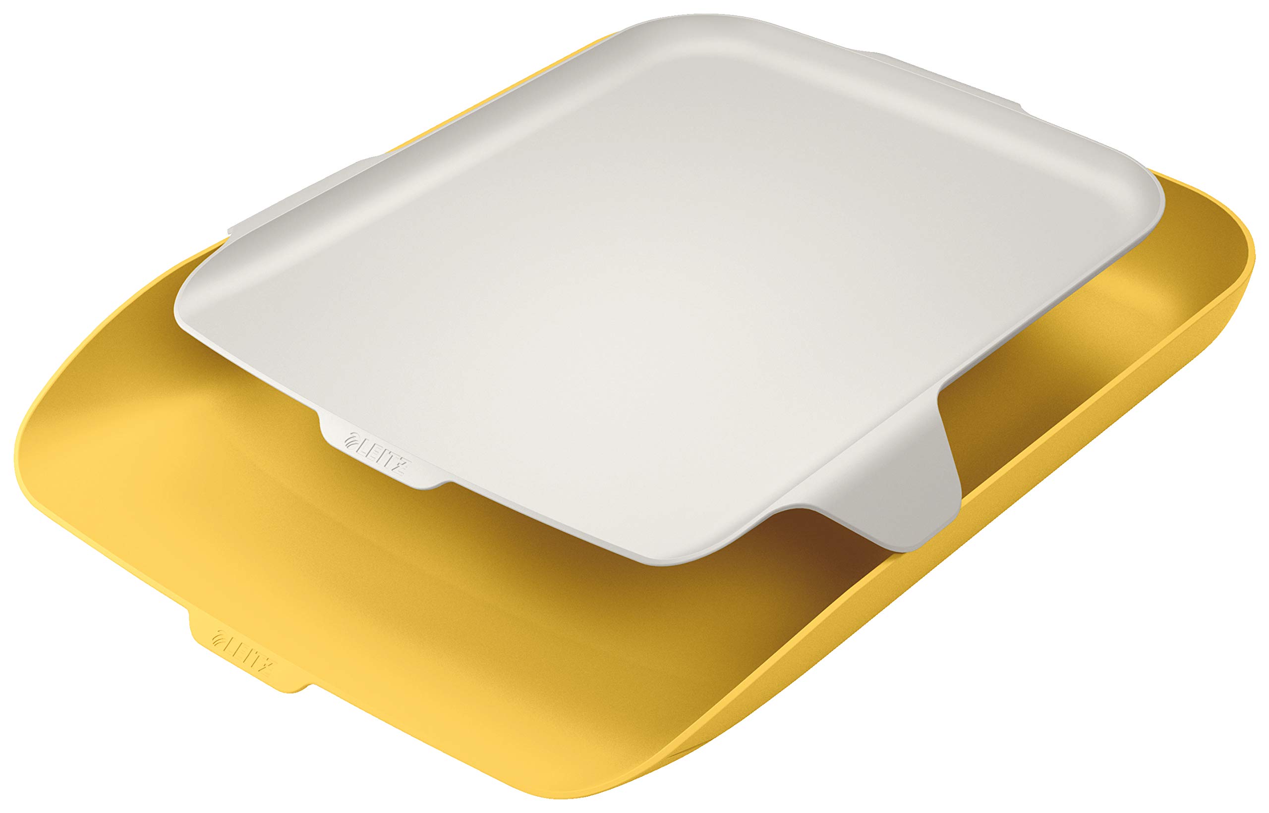 leitz-cosy-vaschetta-portacorrispondenza-a4-giallo-caldo-con-organizer image 1