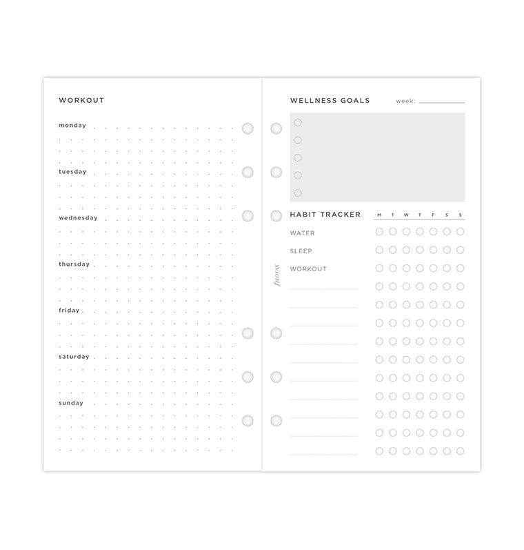 filofax-wellness-tracker-refill-personal-ricarica-benessere-56-fogli image 5