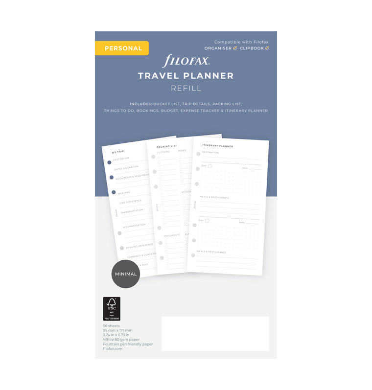 filofax-travel-planner-personal-refill-viaggio image 1