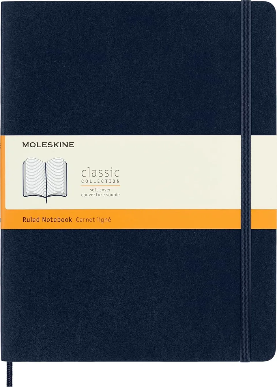 moleskine-classic-notebook-xl-19x25-cm-righe-morbida-blu-zaffiro image 1