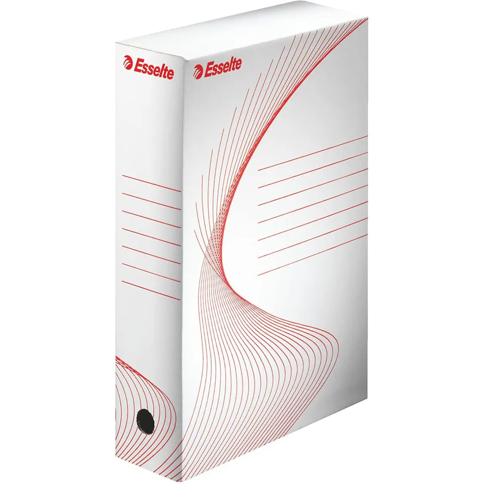 esselte-boxy-80-scatola-archivio-a4-25x35x8-cm-bianca-128003-confezione-10-pezzi image 1