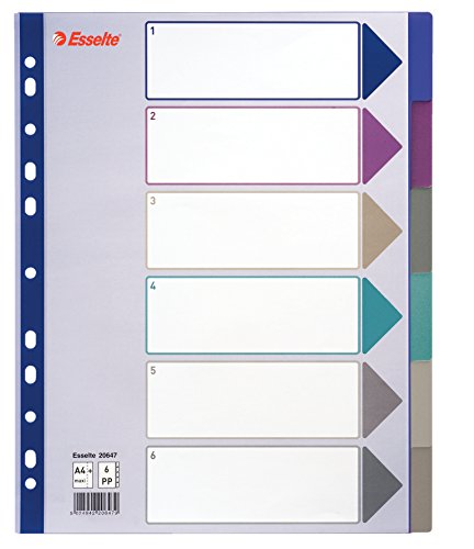 esselte-intercalare-in-ppl-traslucido-6-tasti-formato-maxi-a4 image 8