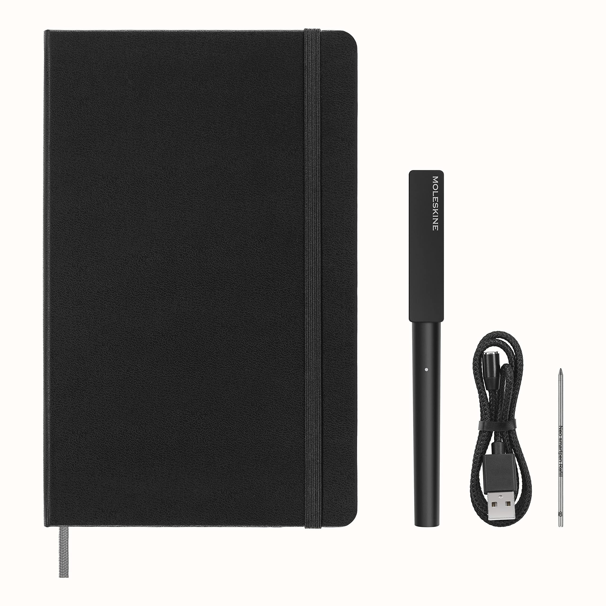 moleskine-smart-writing-set-smart-notebook-large-13x21-cm-nero-smart-pen image 1
