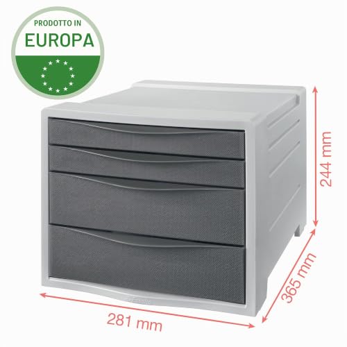 esselte-colour-breeze-cassettiera-da-scrivania-4-cassetti image 8