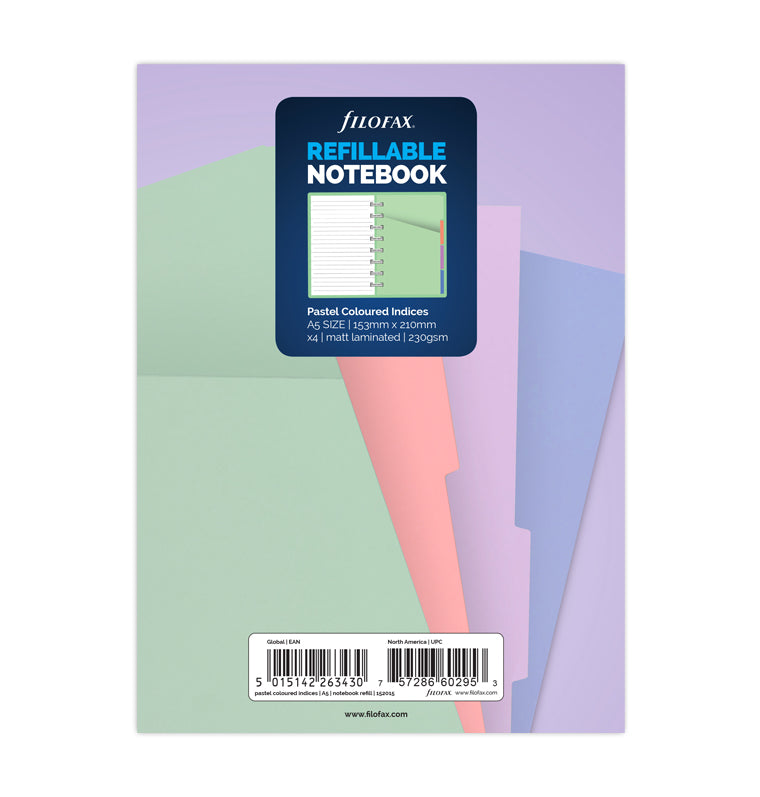 filofax-divisori-color-pastello-per-notebook-a5 image 1