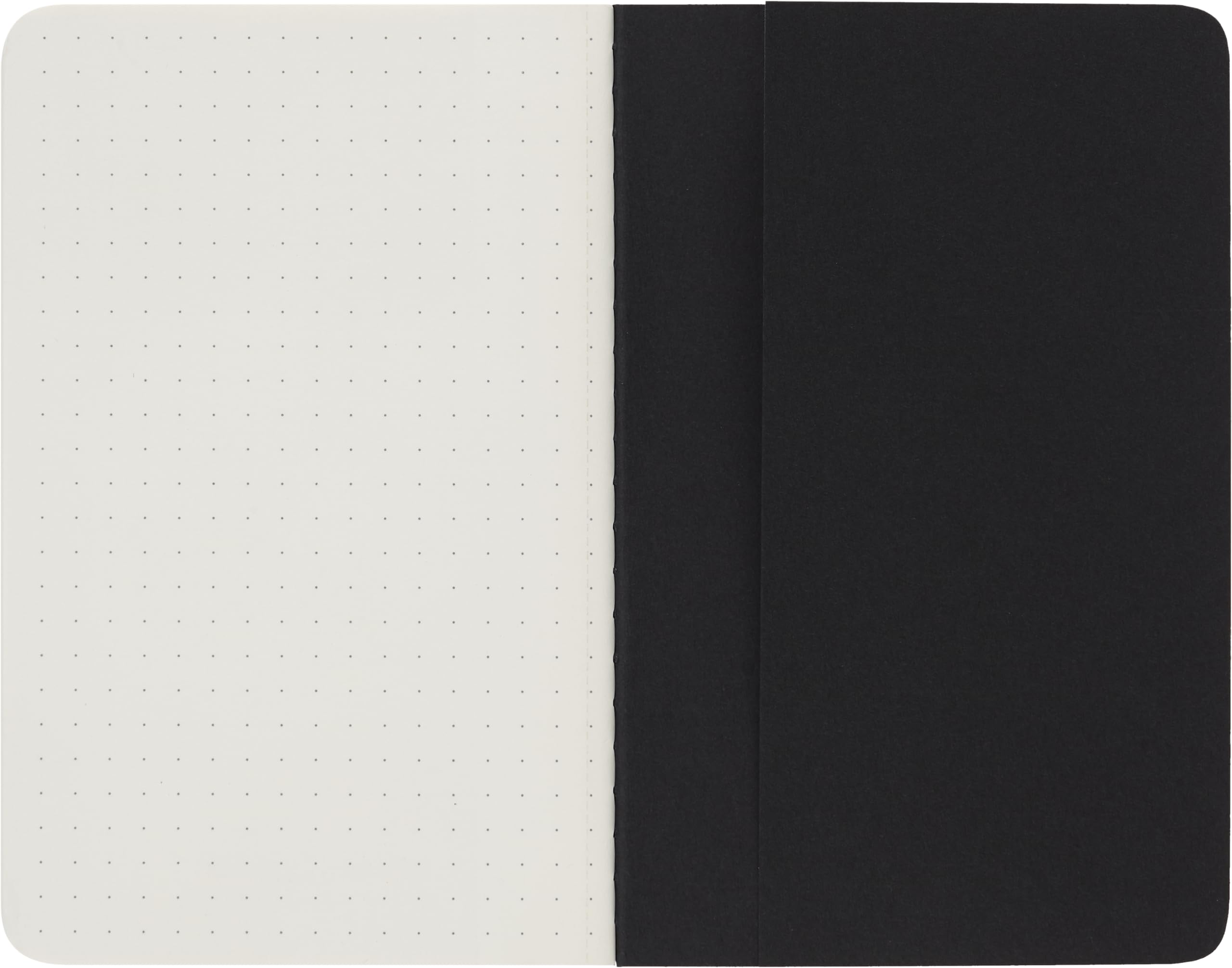 moleskine-cahier-journal-pocket-9-x-14-cm-set-3-quaderni-puntinate-nero-124-pagi image 6