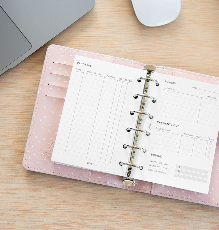 filofax-expense-tracker-refill-pocket-layout-minimal-80gsm image 5