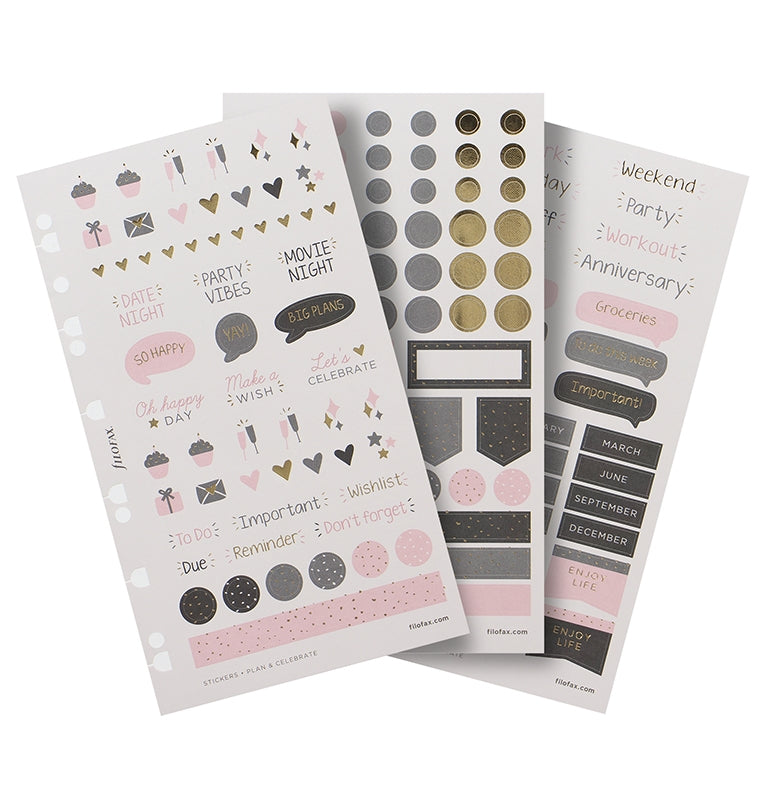 filofax-confetti-stickers-set-6-fogli-a5 image 1