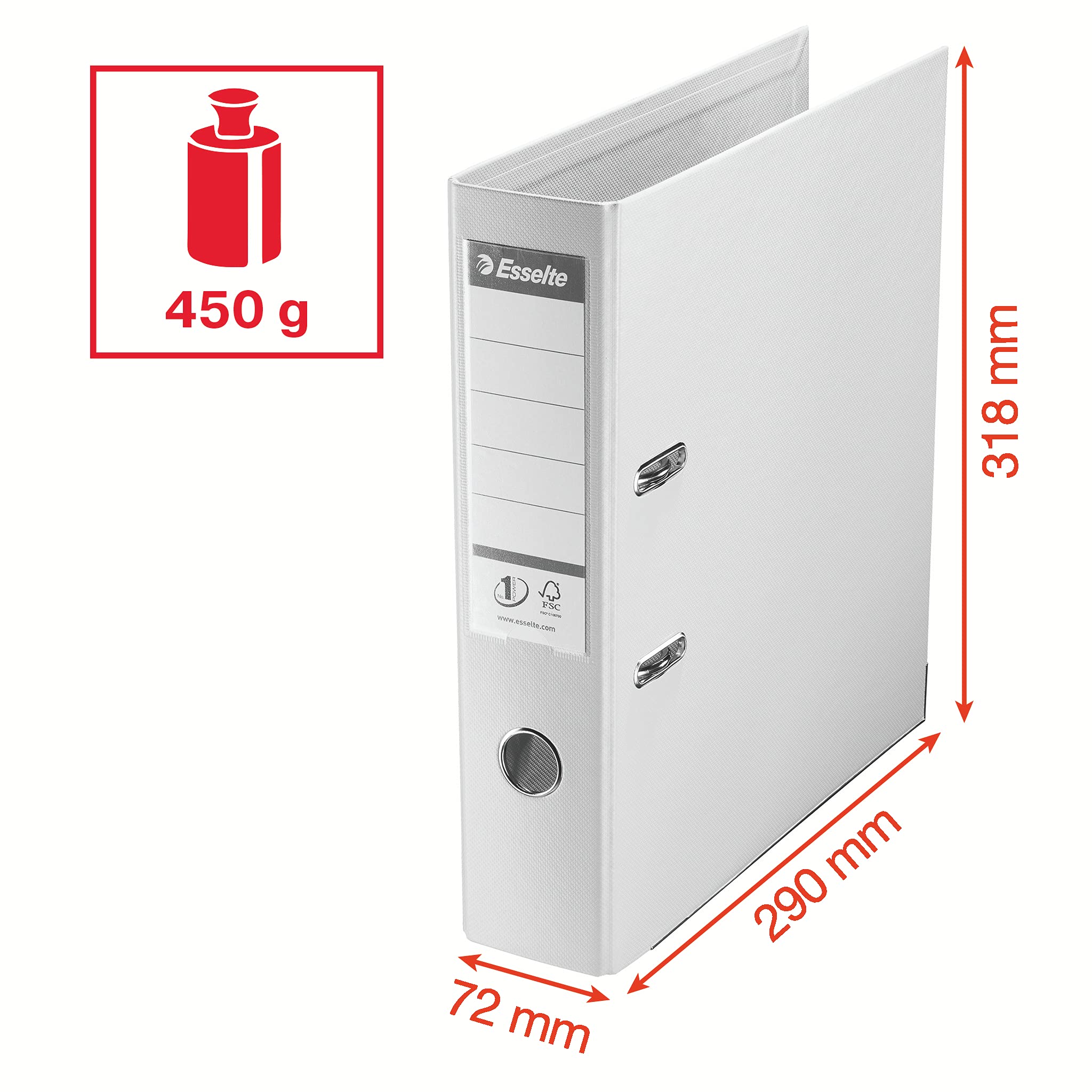 esselte-n-1-power-raccoglitore-a-leva-a4-confezione-da-5-dorso-75-mm-bianco image 5