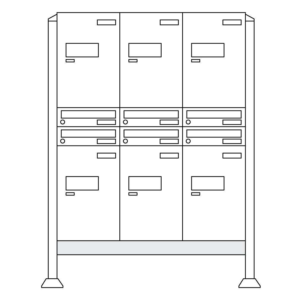 burg-w-chter-eboxx-easy-anlage-w-impianto-cassette-postali-bianco image 6
