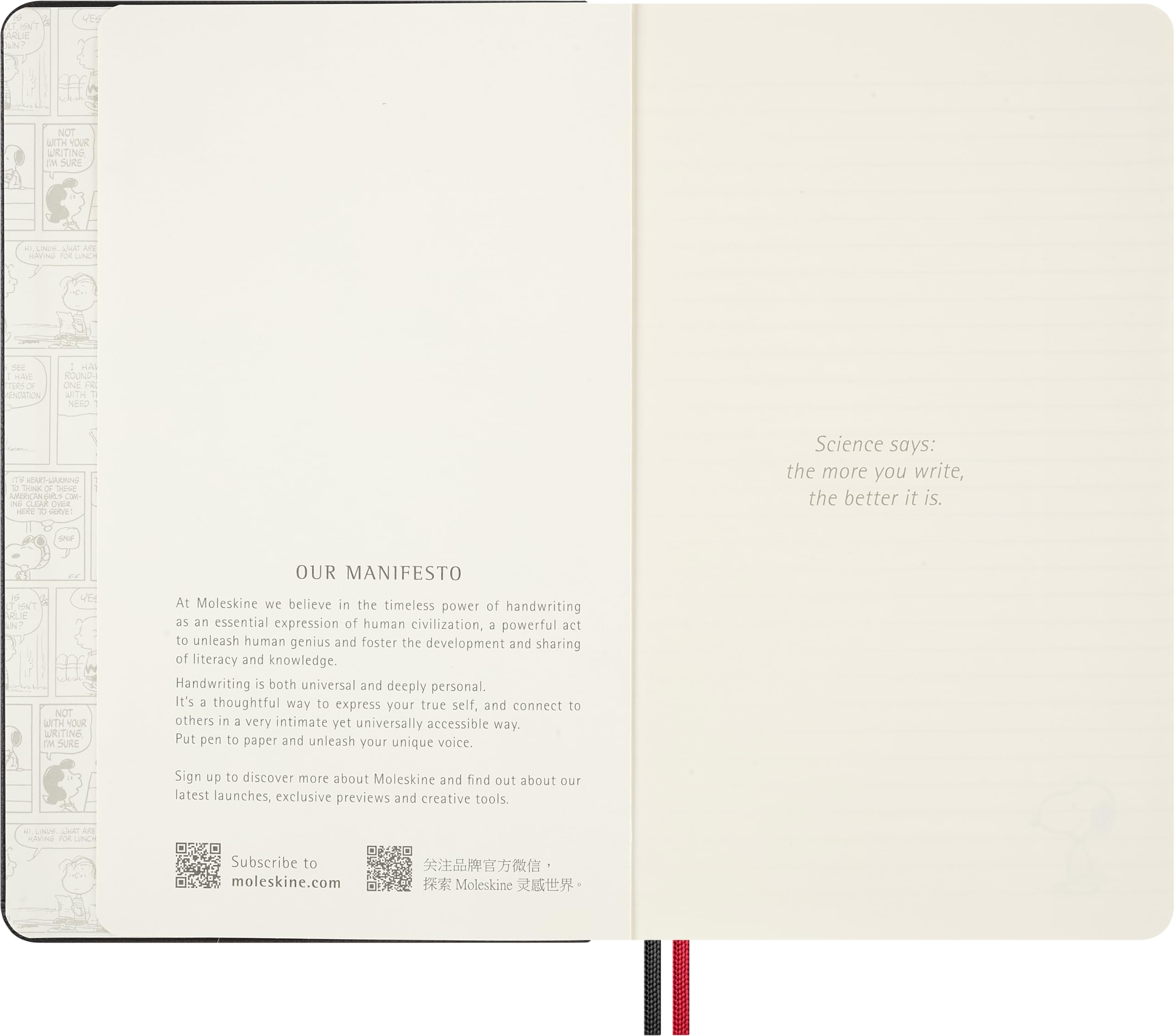 moleskine-peanuts-taccuino-large-13-x-21-cm-copertina-rigida-a-righe image 4