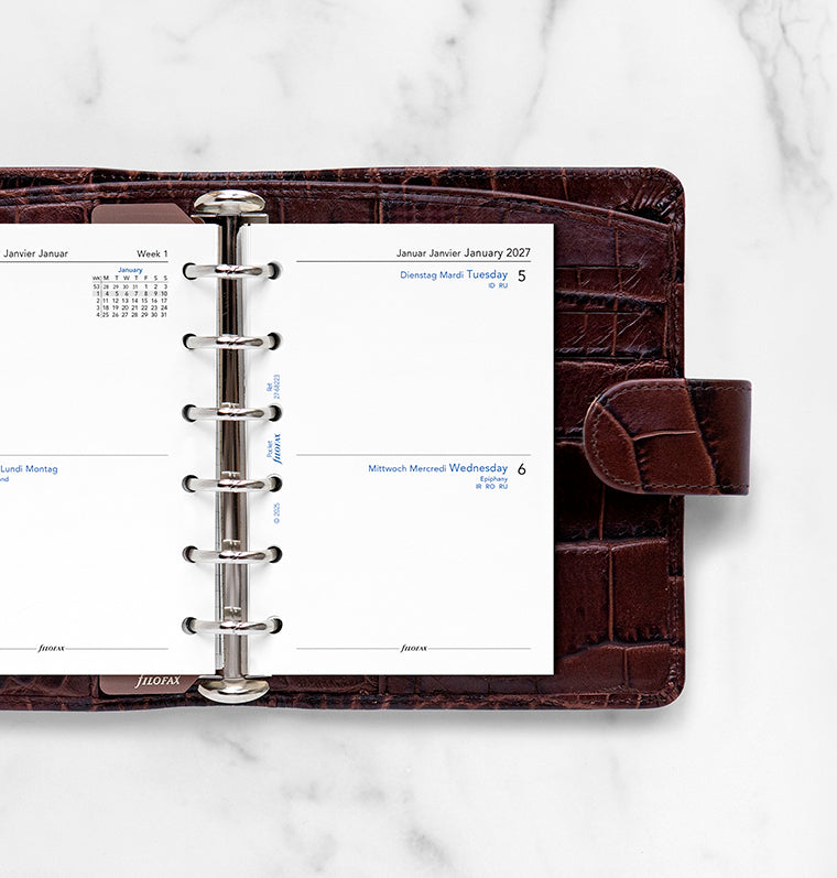 filofax-calendario-2-giorni-per-pagina-pocket-multilingua-2027 image 2