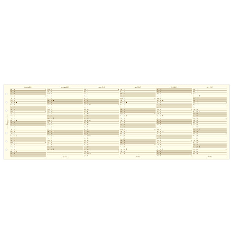 filofax-planner-annuale-verticale-crema-personal-inglese-2027 image 4