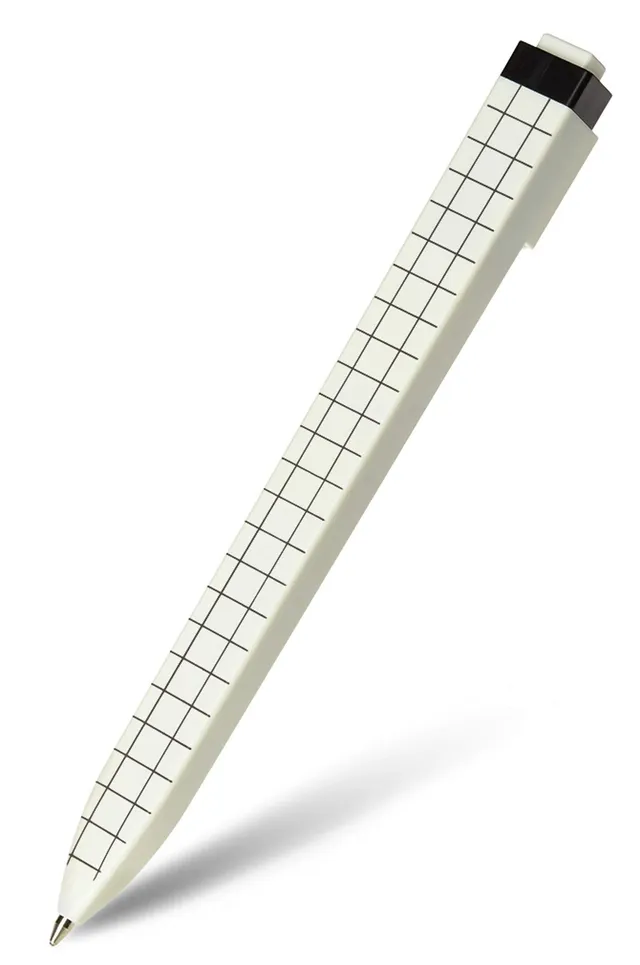 moleskine-go-pen-quadrille-penna-a-sfera-bianca-rettangolare image 1