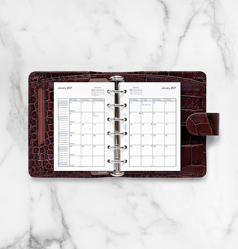 filofax-calendario-1-mese-su-2-pagine-pocket-2027-inglese image 3