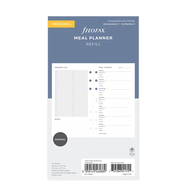 filofax-refill-meal-planner-personal-56-fogli image 1
