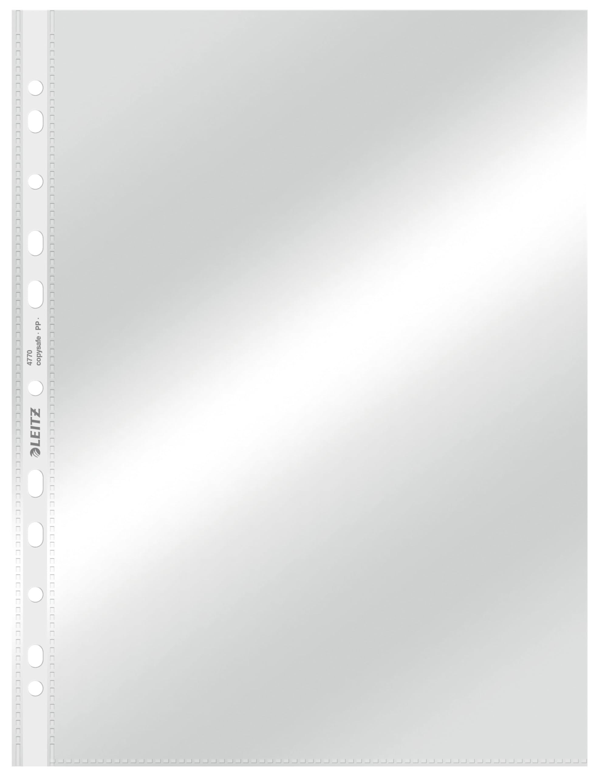 leitz-buste-perforate-de-luxe-ppl-lucido-a4-47700002-confezione-100-pezzi image 1