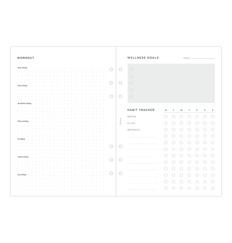 filofax-wellness-tracker-refill-a5-56-fogli image 5