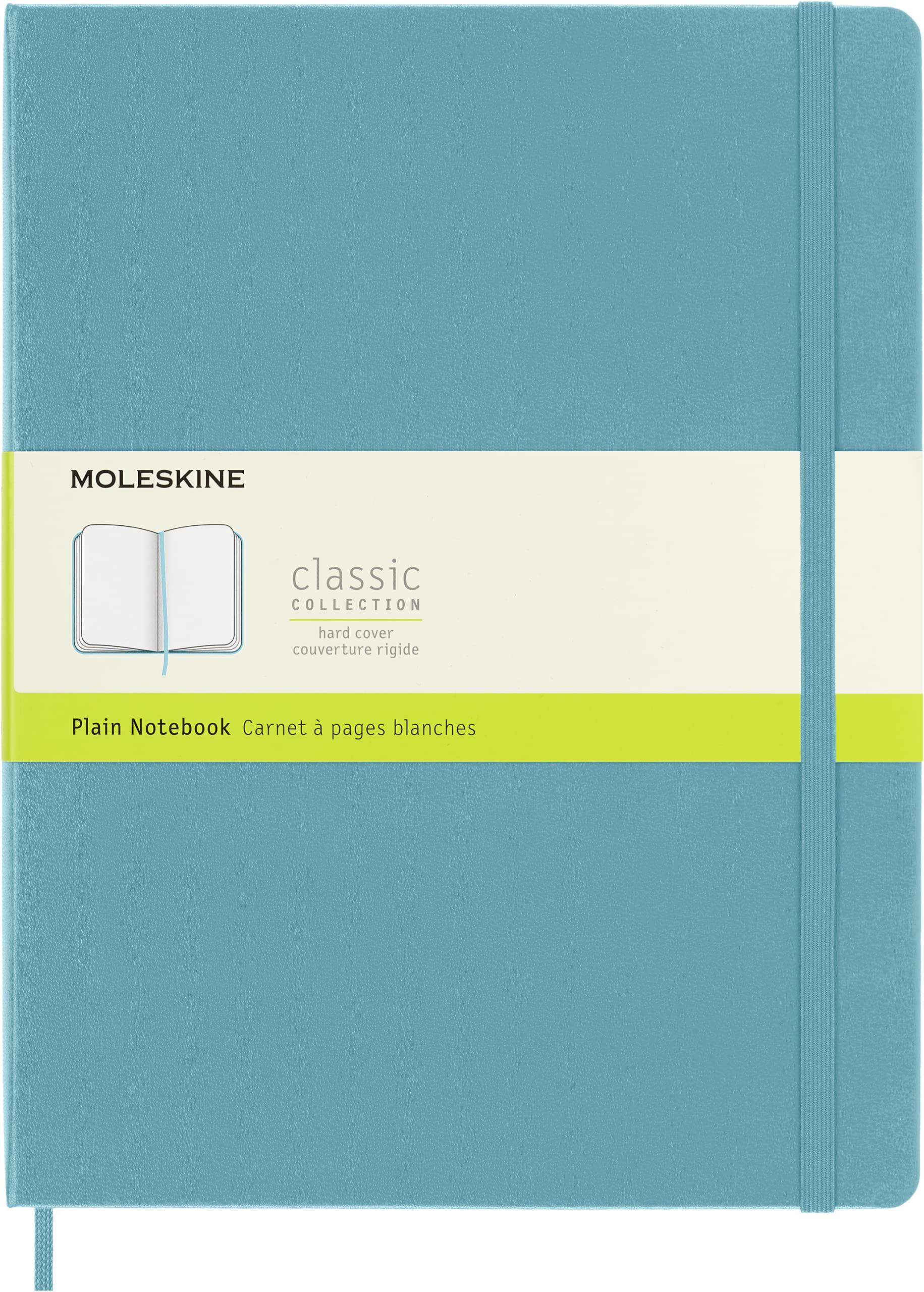 moleskine-classic-notebook-xl-19x25-cm-azzurro-pagine-bianche-192-pagine image 1